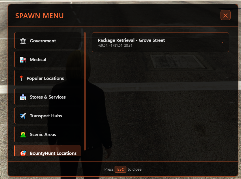 SpawnMenu - BountyHunt Integration